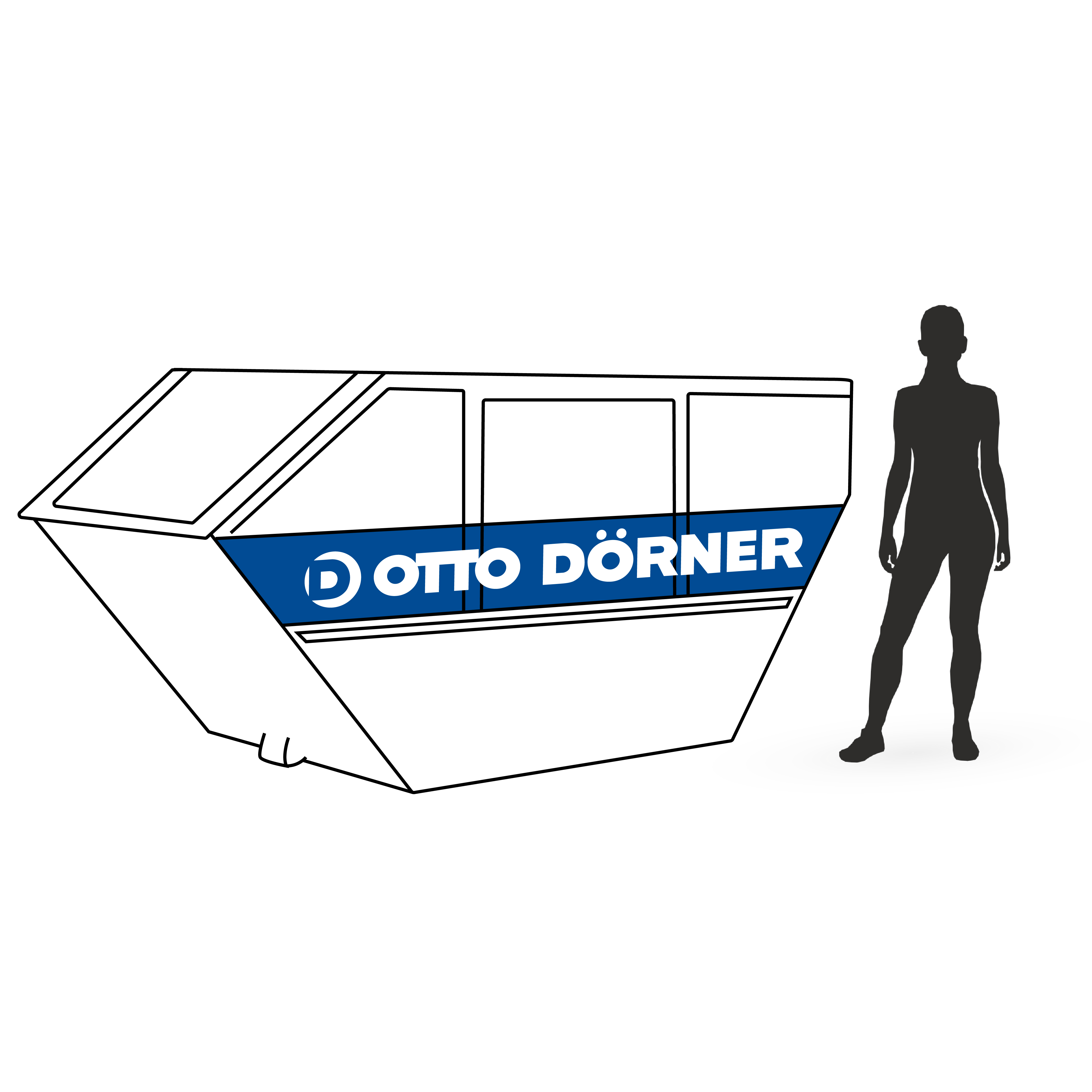 Absetzcontainer 10m³ für Entsorgung von Abfällen – Ideal für Baustellen und Renovierungen