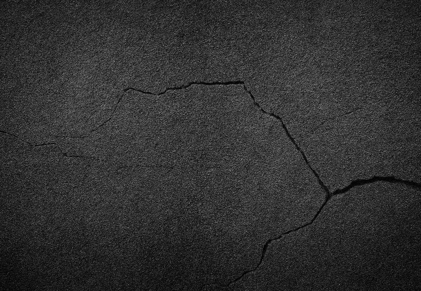 Asphalt mit Riss