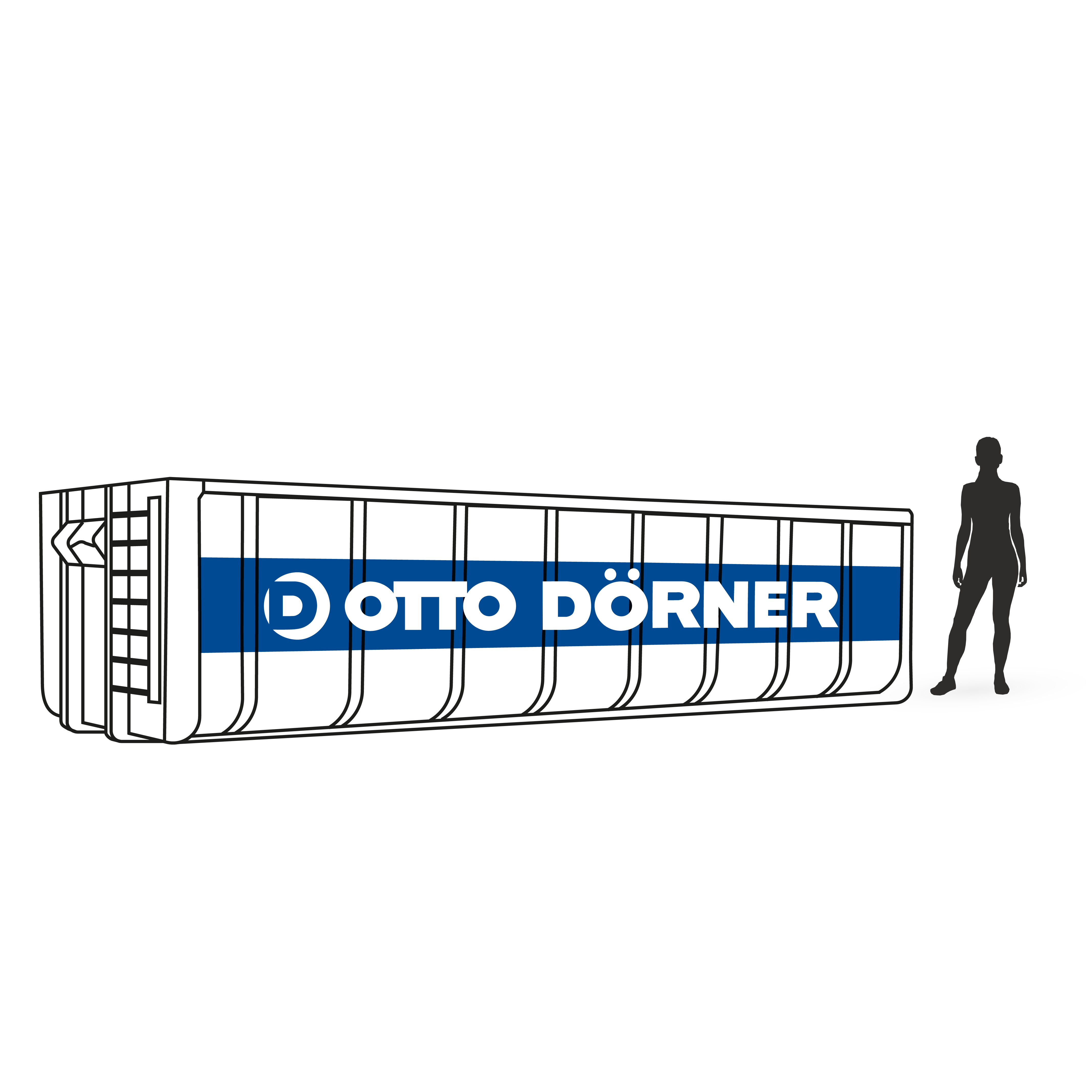 Abrollcontainer 15 cbm Abrollcontainer 15m³ für Entsorgung von Abfällen