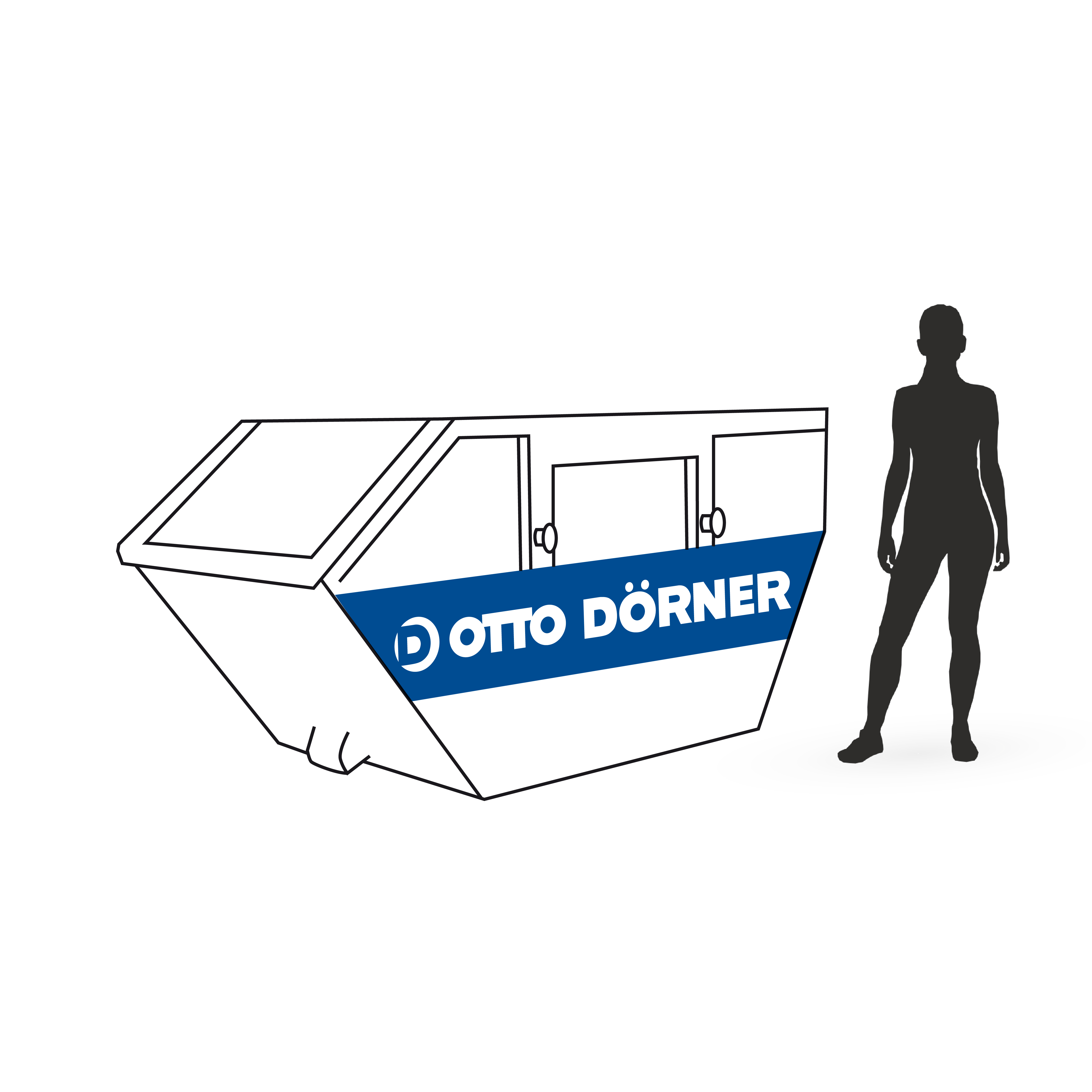 Absetzcontainer 5cbm für Entsorgung – ideal für Bauabfälle, Renovierungen und Haushaltsmüll