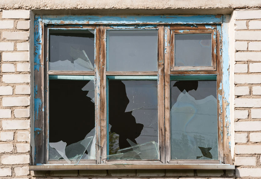 Defekte Fentserscheiben
