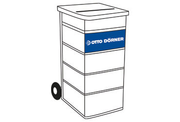 240-Liter-Behälter für Aktenvernichtung in Hamburg Aktenvernichtungsbehälter 240 Liter für sichere Entsorgung von Papier und Dokumenten